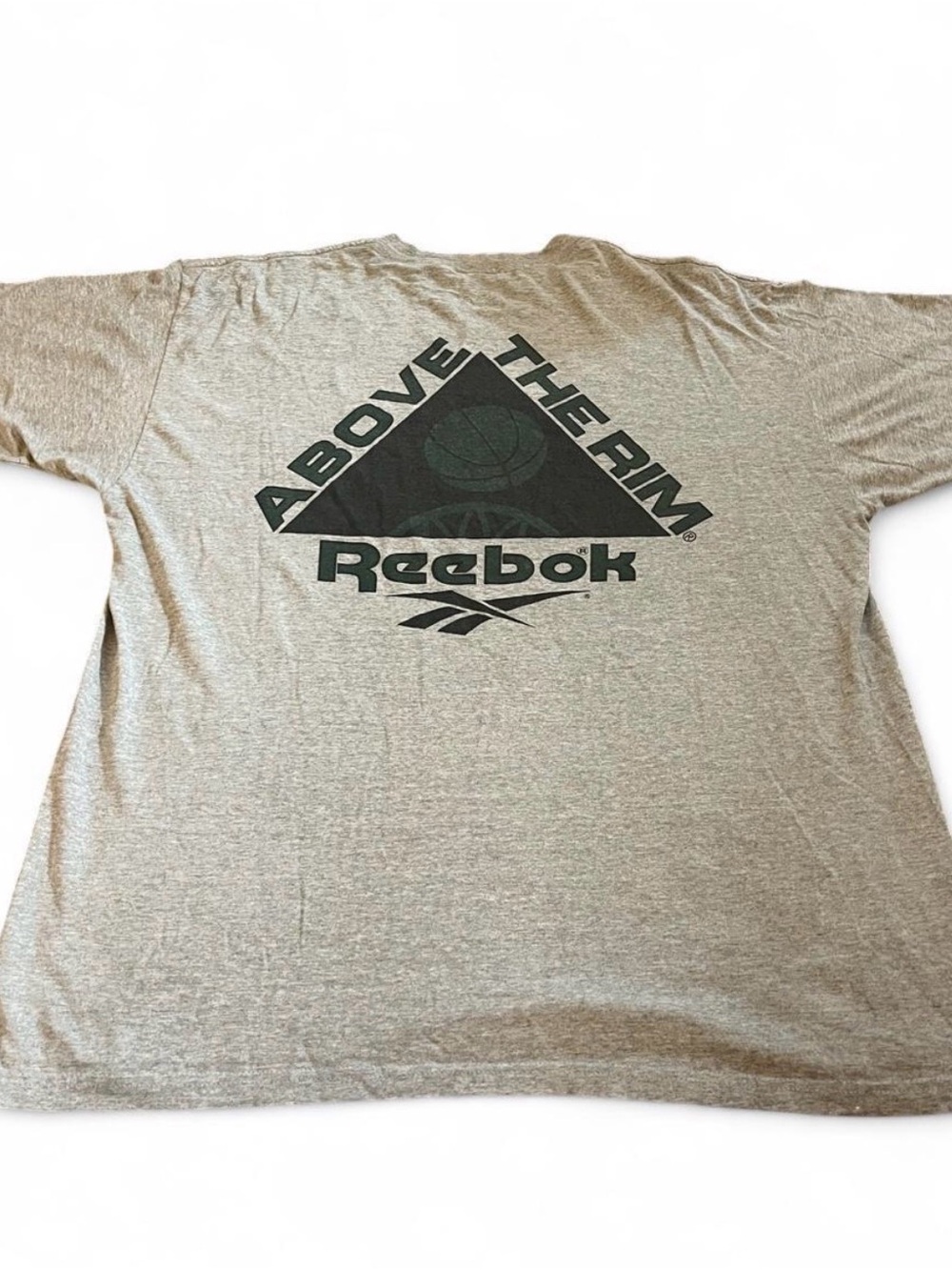 Vintage Reebok Shirt Mens Gray Above The Rim Basketball Graphic Tee XL